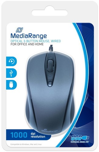 Mediarange maus optisch - mediarange, mit