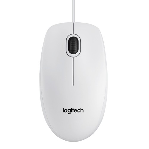 Logitech b100 usb maus weiß - b100,
